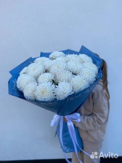 Букет гигант из одноголовой хризантемы