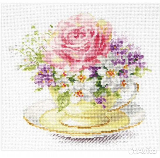 Набор для вышивания «Чашечка с розой» 3-56 Алиса