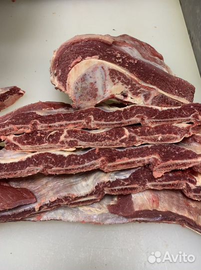 Мясо говядины(вырезка, ребра, шея)