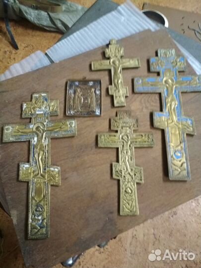 Старинные кресты, эмаль