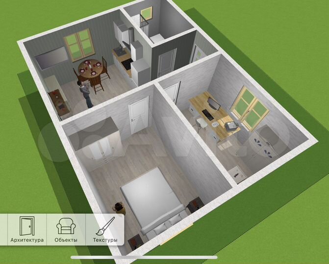 Дом 50 м² на участке 5 сот.