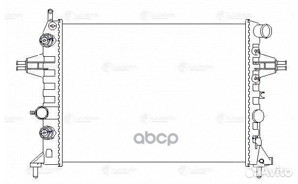 Радиатор охлаждения двигателя opel astra G/zafi