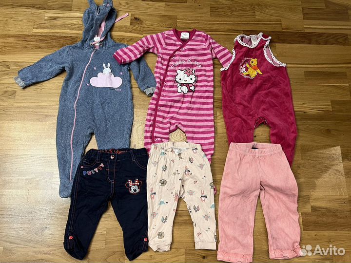 Пакет вещей на девочку 74 80 размер