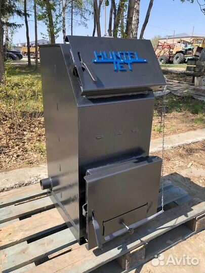 Твердотопливный котёл с увеличенной топкой