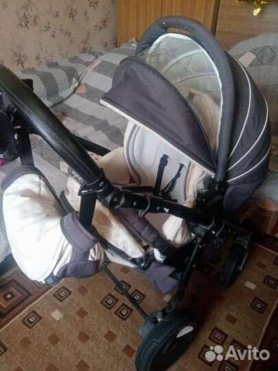 Коляска тутис хиппи пиа 3 в 1 бу