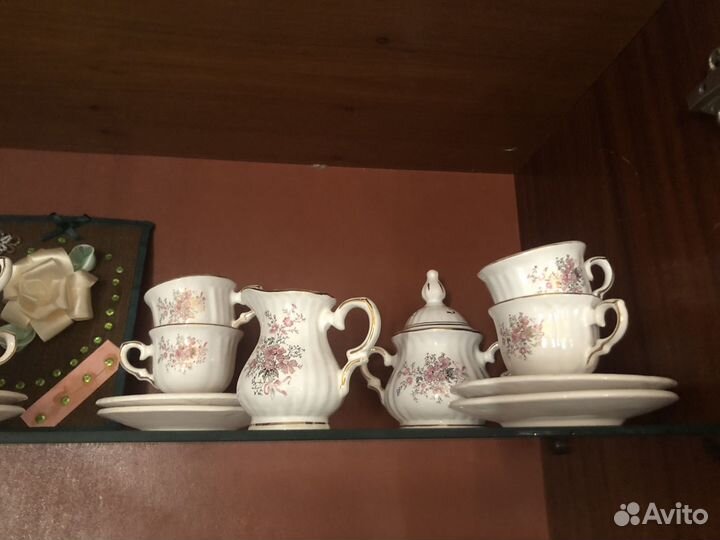 Новый Кофейный сервиз фарфор