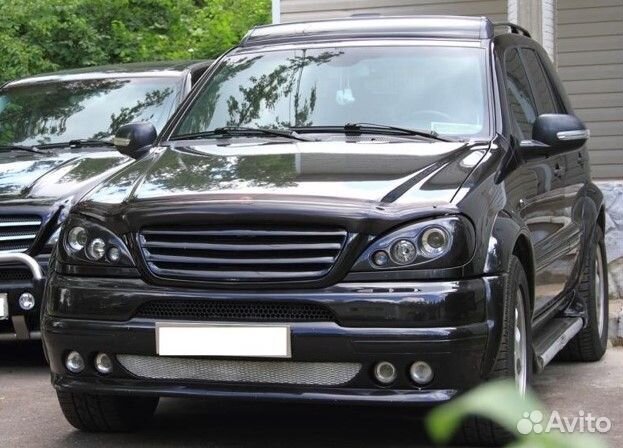 Юбка передняя Brabus Mercedes ML W163 (дорест.)