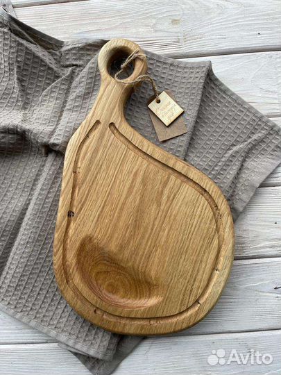 Доска проварена в масле, дуб, ручной работы