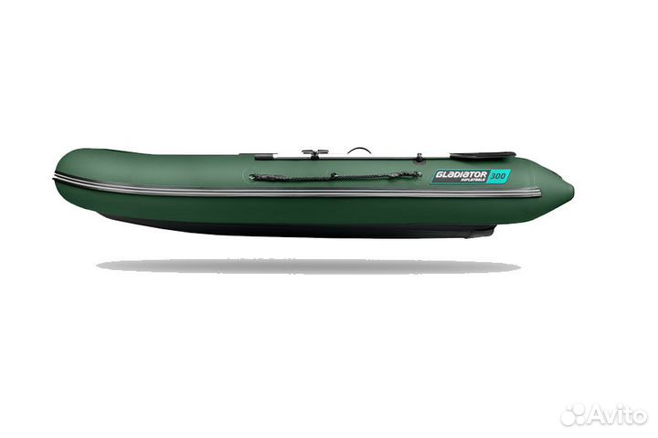 Лодка Gladiator E 300 S; зеленая