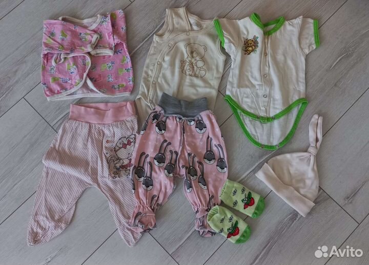 Вещи пакетом на девочку от 3 до 6 мес