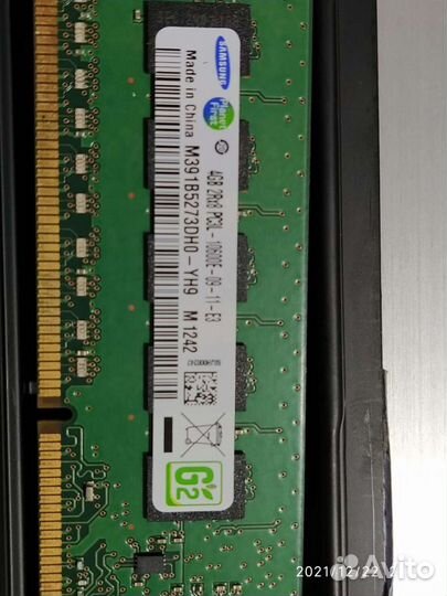 Модуль памяти HP 4GB PC3L-10600-E HP PN: 647657-07