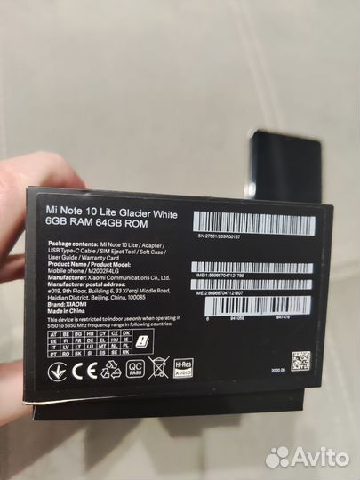 Xiaomi Mi Note 10 Lite, 6/64 ГБ