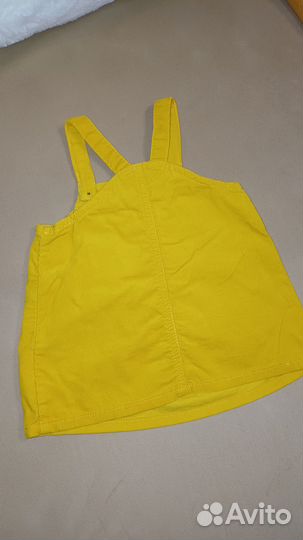 Сарафан вельветовый для девочки 68см