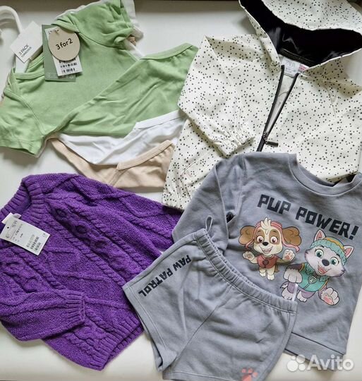 Пакет новых вещей для девочки 74р - 80р