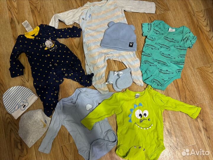 Вещи пакетом 56-68р на мальчика