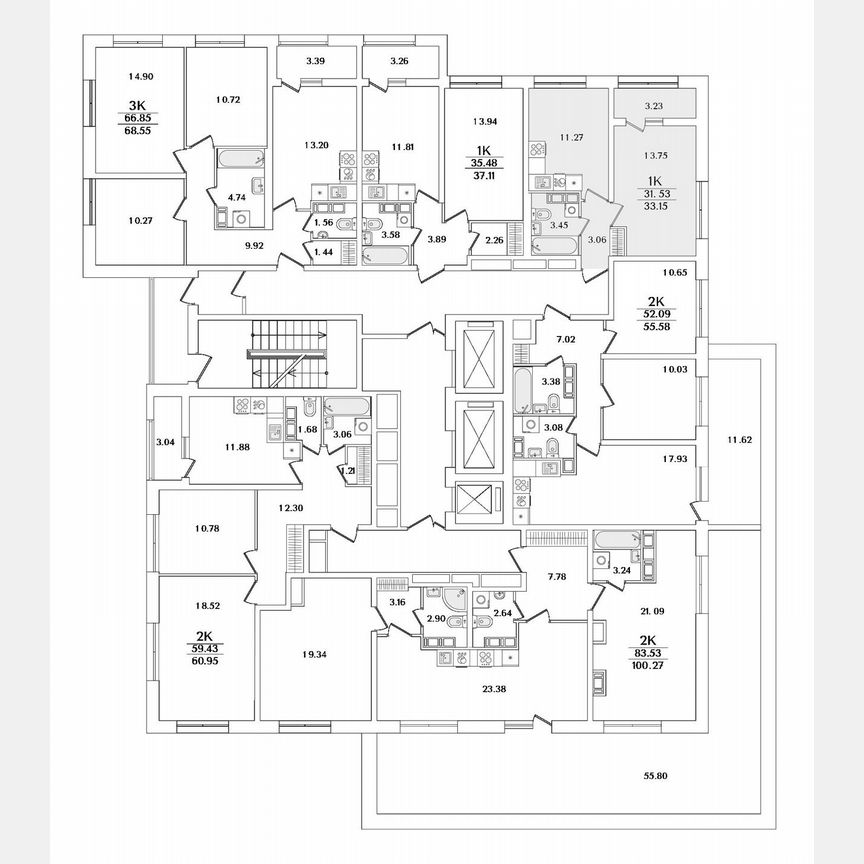 1-к. квартира, 33,2 м², 16/22 эт.