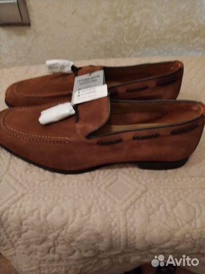 Мокасины замшевые, 44 размера. zara