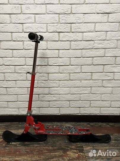 Самокат снегокат 2 в 1