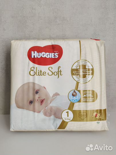 Подгузники Huggies Elite Soft, 3-5кг, 84шт