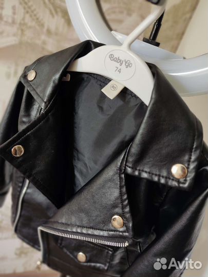 Кожаная куртка на мальчика 80-92
