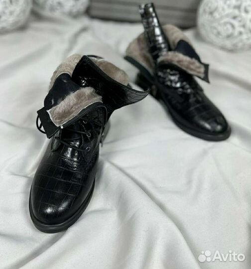 Ботинки зимние натуральные