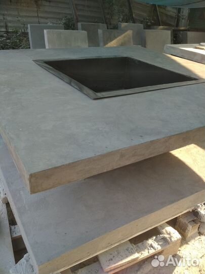 Очаг костровище из бетона