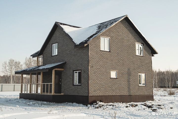 Каркасный дом 126 кв.м фасад под ключ 95-439