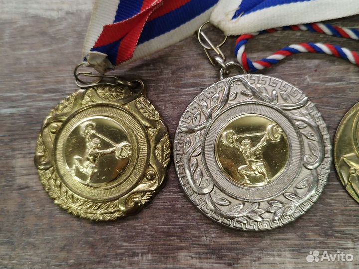 Медаль штанга