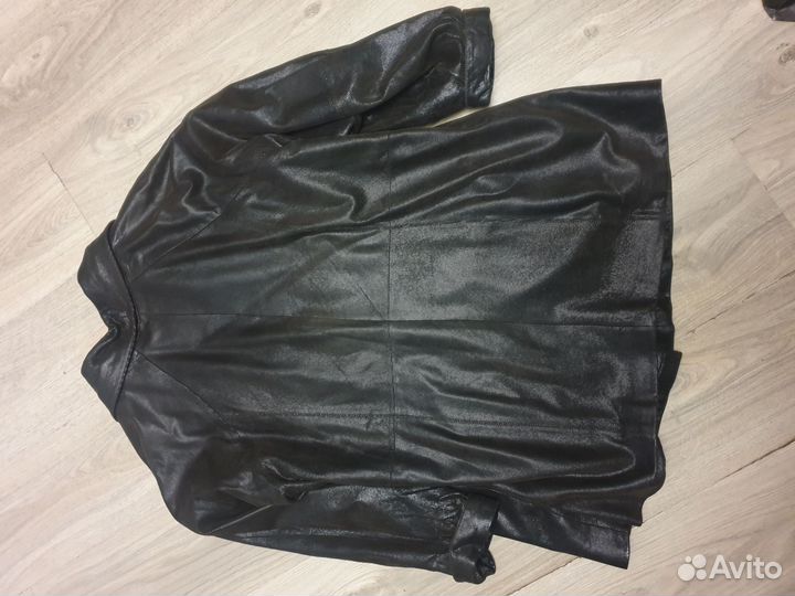 Куртка кожаная женская 56 размер