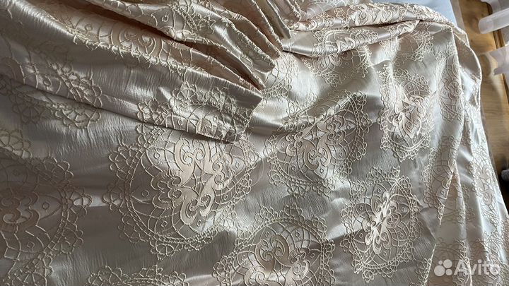 Шторы с подхватами и тюль из органзы ф togas