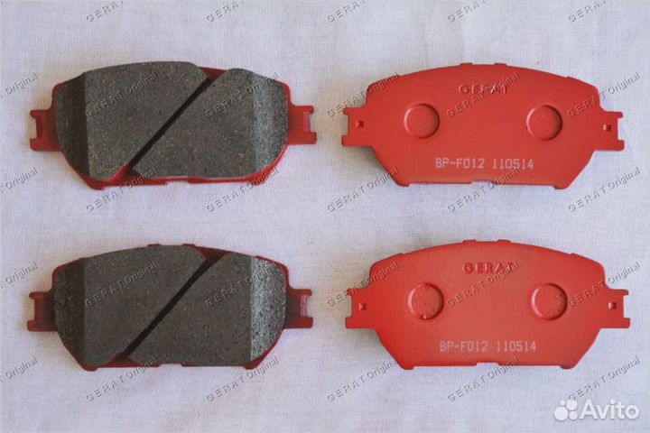 Тормозные колодки Gerat BP-F012 (передние)