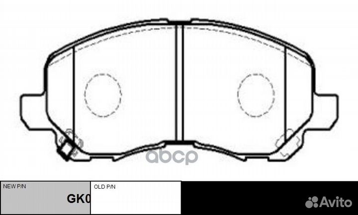 Колодки тормозные mitsubishi Lancer 2003-2013 п