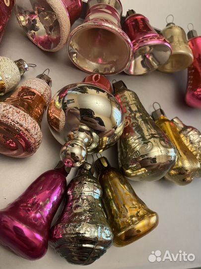 Елочные игрушки СССР колокольчики