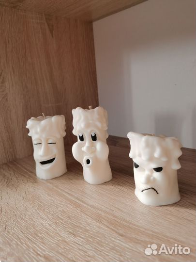 Набор Свечей восковых ручной работы