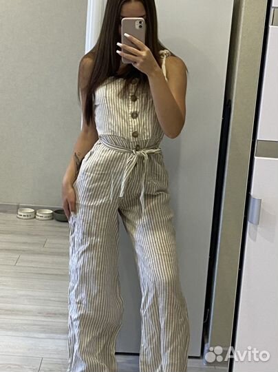 Комбинезон льняной