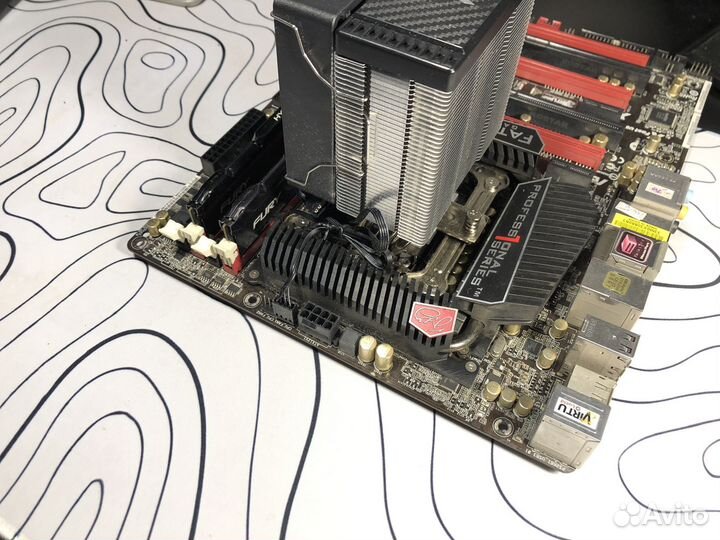 Комплект материнка Asrock z77 i7 3770k 16gb