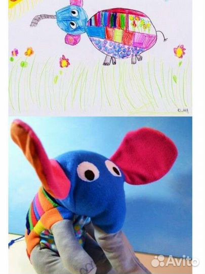 Сошью игрушку по рисунку вашего ребенка