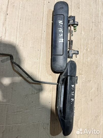 Наружные ручки открывания двери на Nissan almera