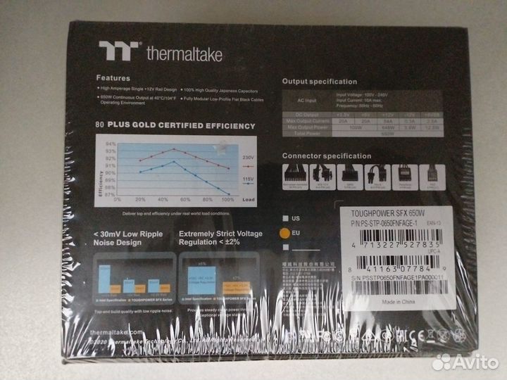 Блок питания Thermaltake SFX 650W, в пленке