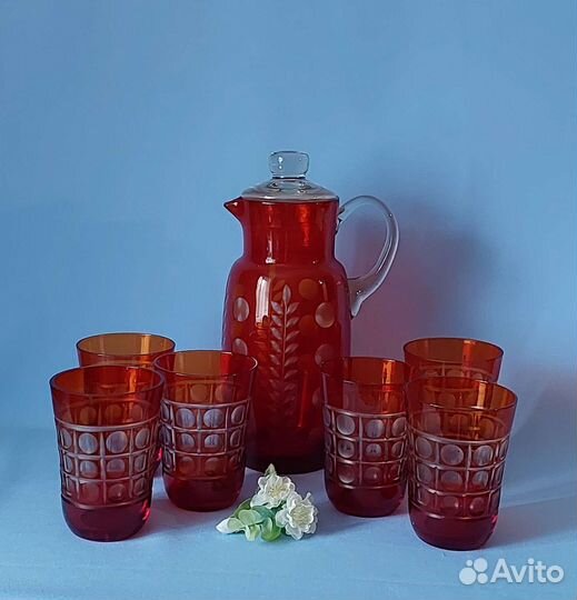 Бокалы,ваза,кувшин, стаканы стекло,Стрый,Дятьково