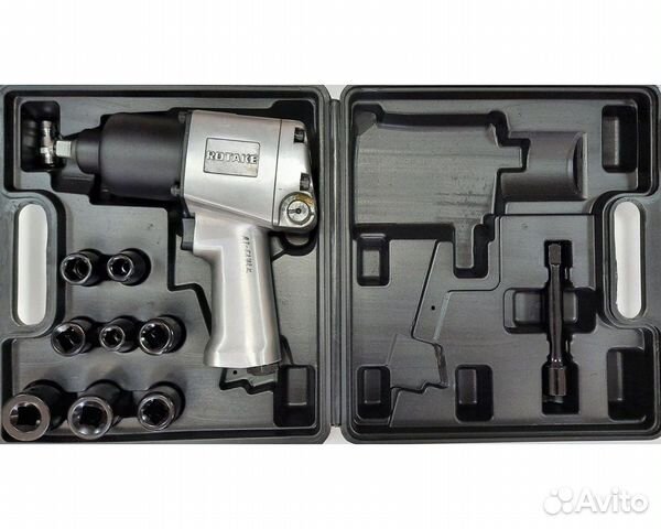 Гайковерт пневматический rotake с набором головок