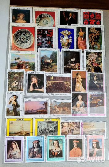 Почтовые марки Cuba коллекция 689шт