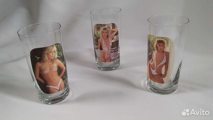 Винтажные шутливые стаканы. Польша времен СССР