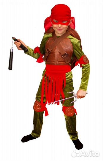 Новогодний костюм для мальчика Черепашки-ниндзя