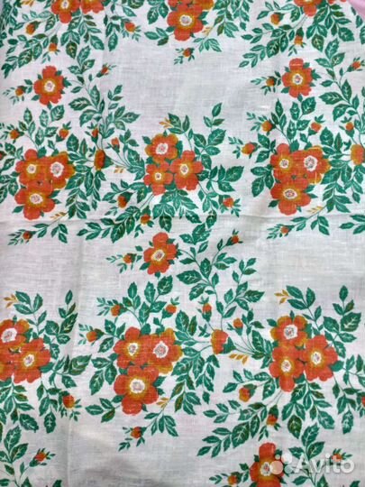 Ткань СССР лён+хлопок+лавсан