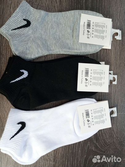 Носки nike, adidas, короткие женские