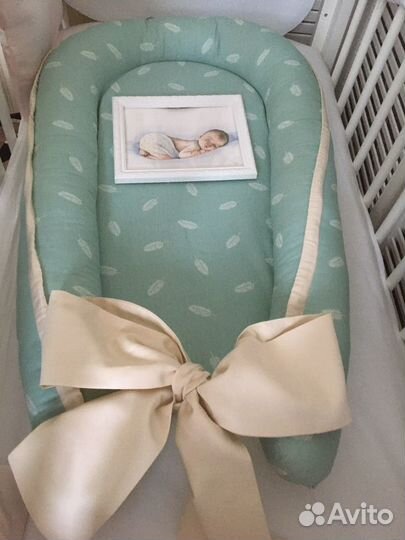 Кокон гнездышко с непромокаемым чехлом