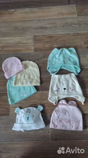 Детские вещи пакетом, шапки, носки