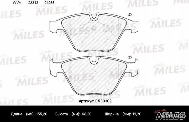 Передние тормозные колодки Miles, E500302