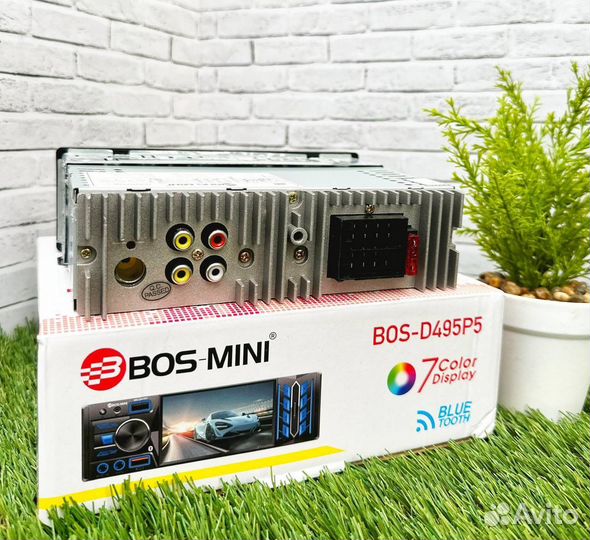 Магнитола 1 din с экраном bos mini арт302